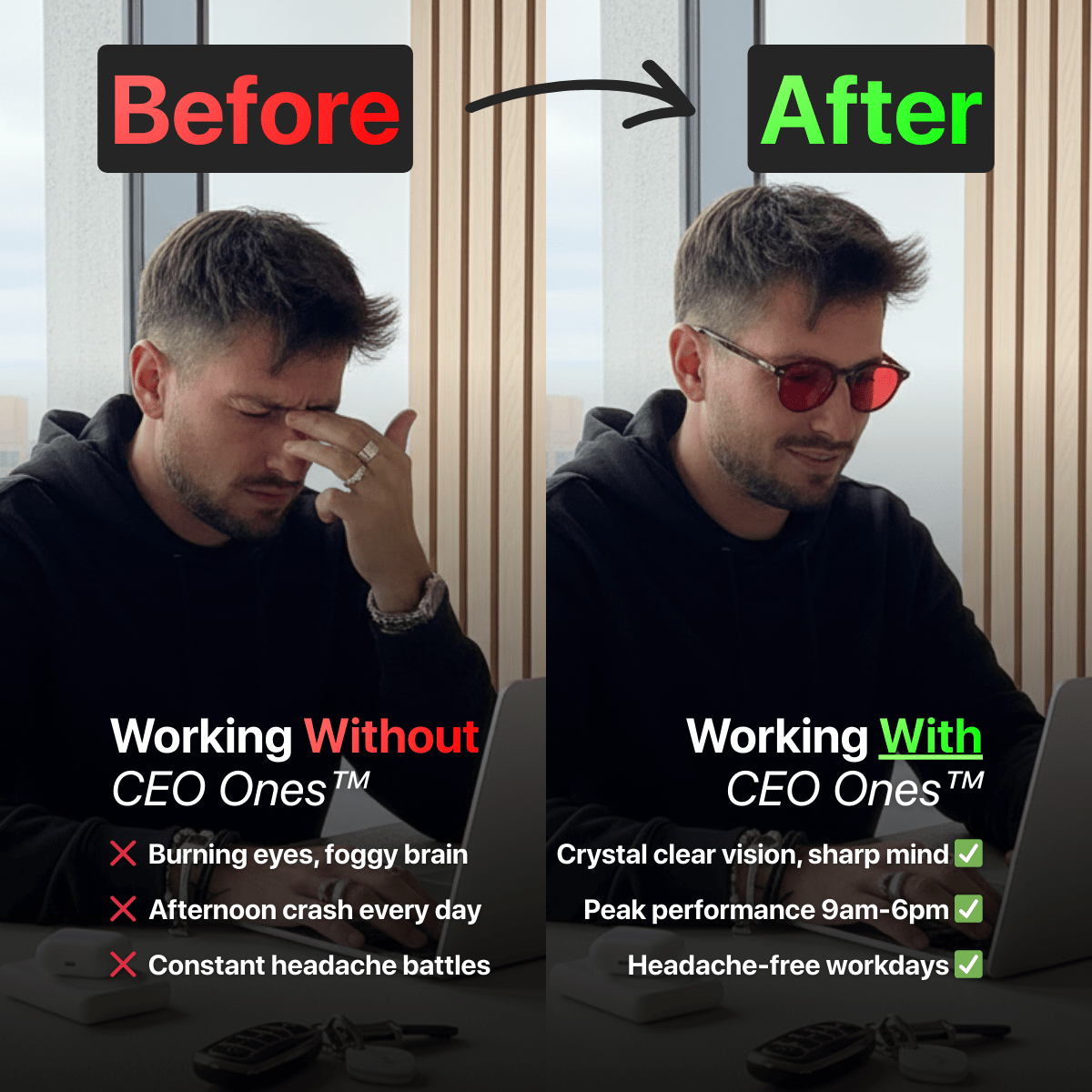 CEO Ones™ | Blue Light Blocking Glasses - NOCENTRA - 